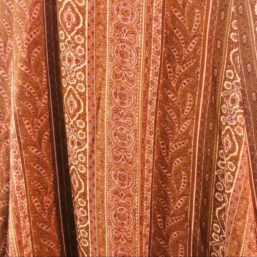 J Crew Rust Mixed Print Wool Midi Skirt - image 7